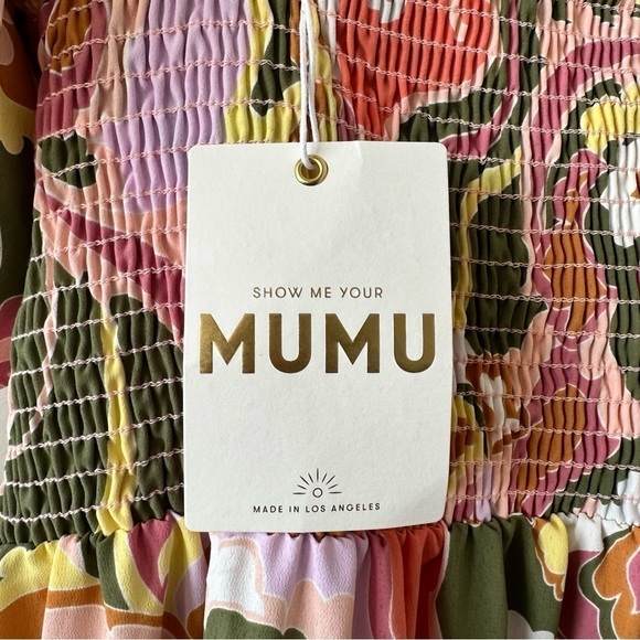 Show ME YOUR MUMU- Danielle Floral Wrap Front Midi Dress Size:3X - Picture 9 of 10